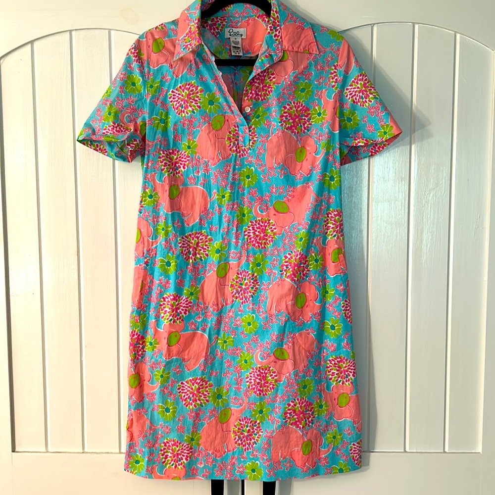 ELEFRANCE VINTAGE Lilly cotton shirt dress white label